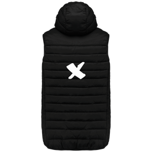 Bodywarmer à capuche unisexe